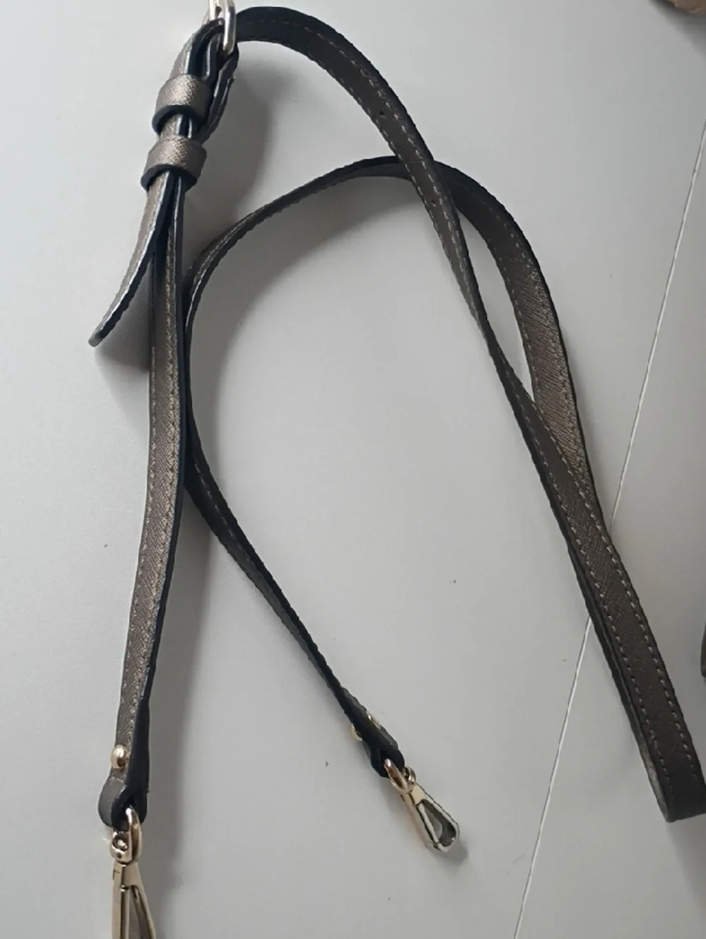 Coach Madison Saffiano Mini North South Tote Bronze Purse Bag
